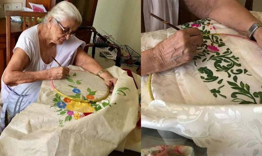 दादी मां की सुंदर कला की झलक